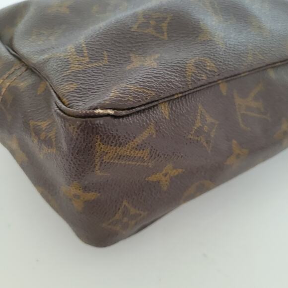 LOUIS VUITTON Trousse Toilette 28 Clutch Hand Bag Monogram Brown Zip Pouch - Picture 13 of 15